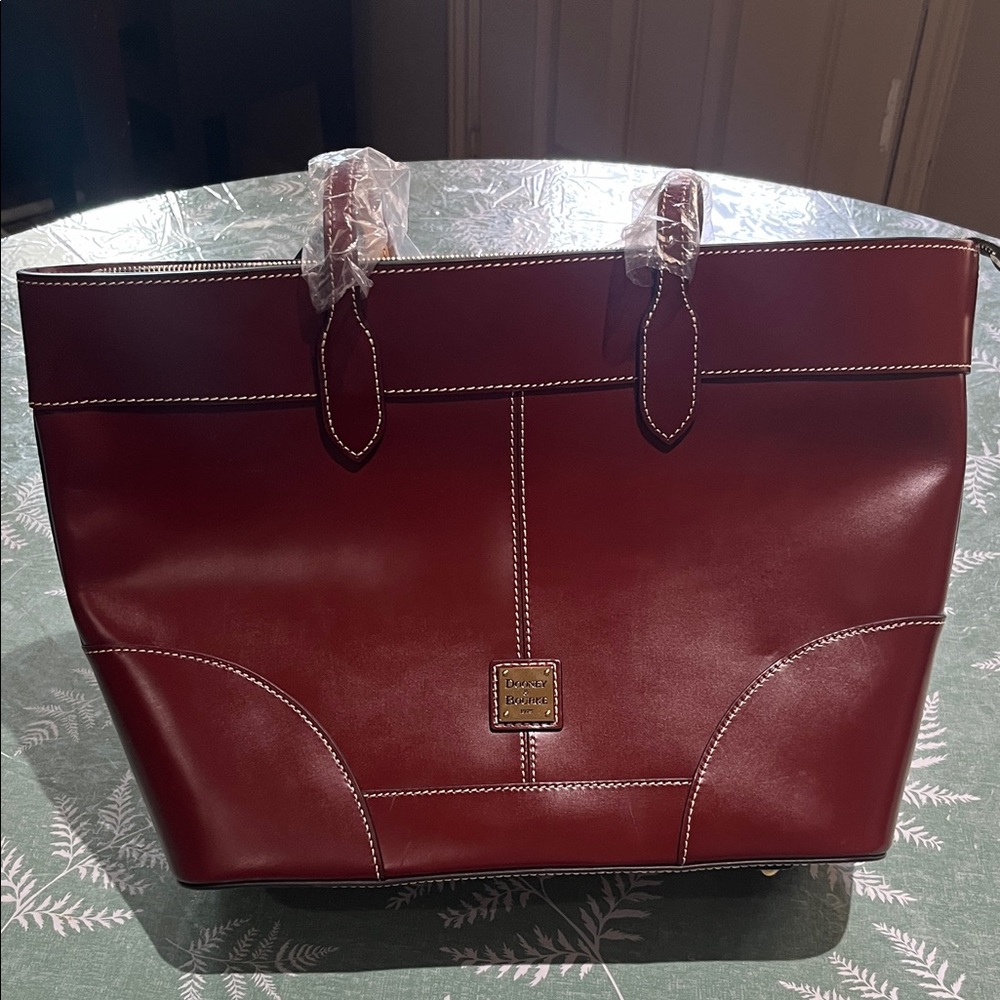 Dooney & Bourke Burgundy Leather Tote